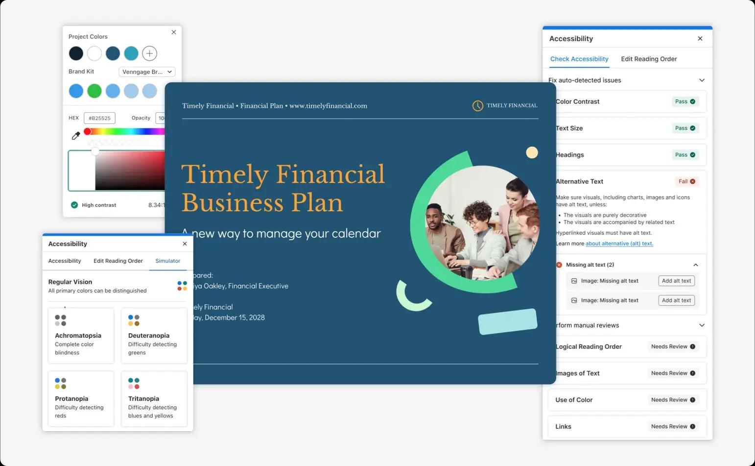 Export accessible PDFs